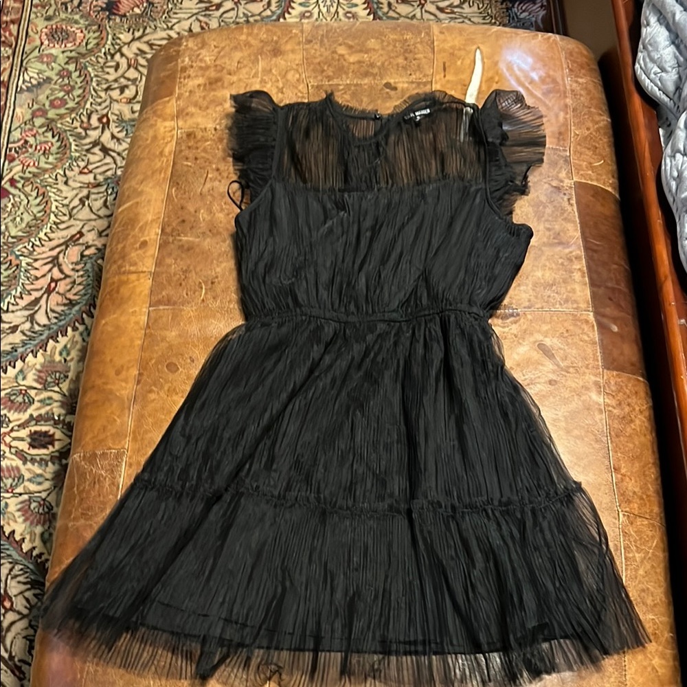 Steve Madden black toile dress